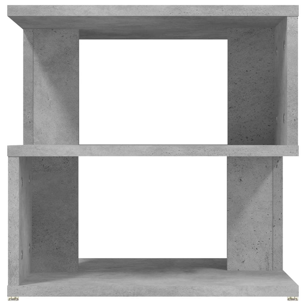 Sidebord Betonggrå 40X40X40 Cm Konstruert Tre