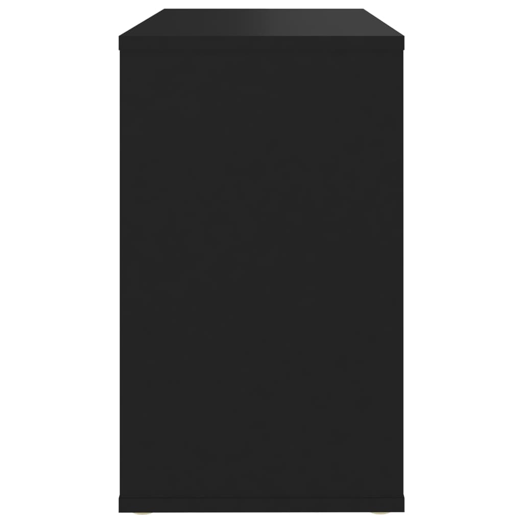Sideskap Svart 60X30X50 Cm Konstruert Tre