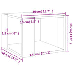 Salongbord Sonoma Eik 40X40X30 Cm Konstruert Tre