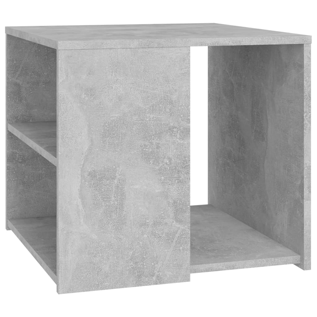 Sidebord Betonggrå 50X50X45 Cm Konstruert Tre