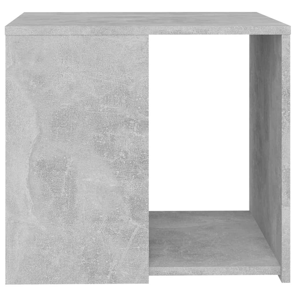Sidebord Betonggrå 50X50X45 Cm Konstruert Tre