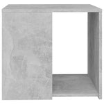 Sidebord Betonggrå 50X50X45 Cm Konstruert Tre