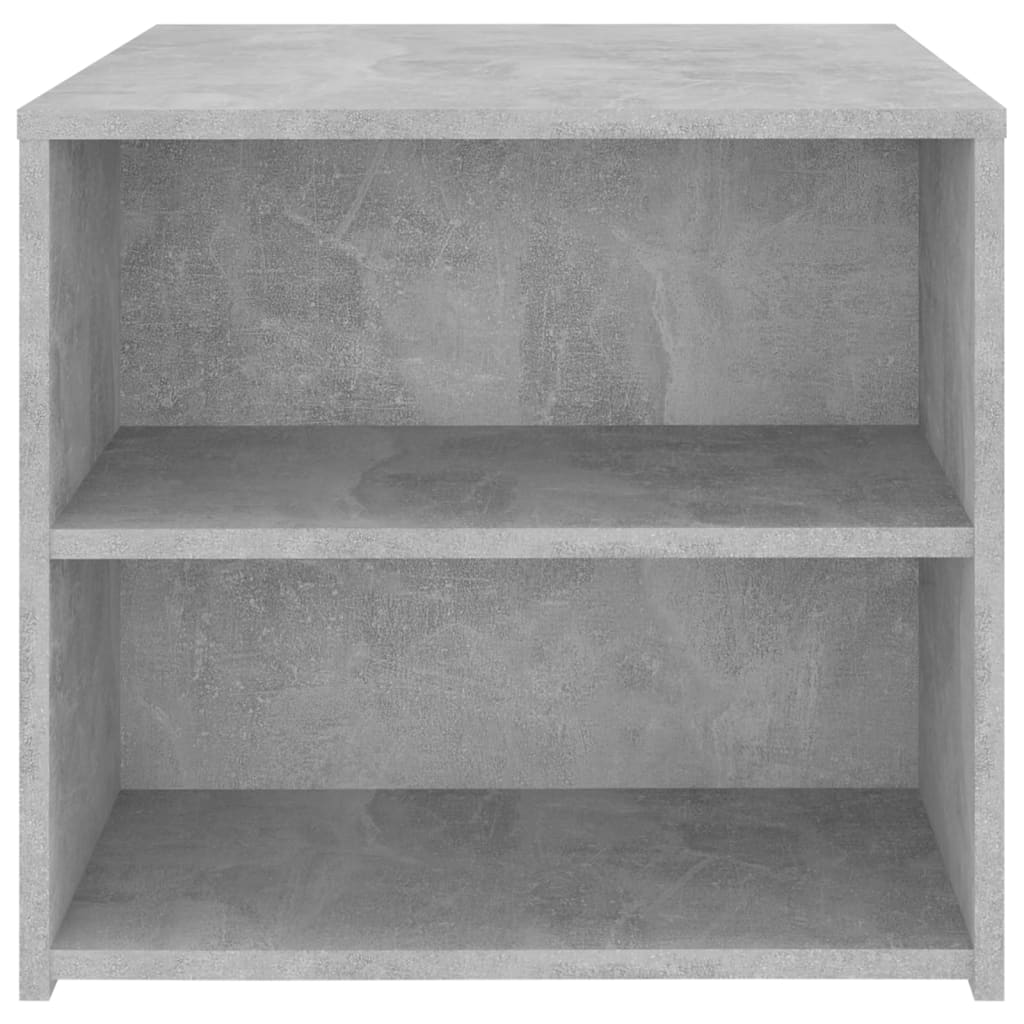 Sidebord Betonggrå 50X50X45 Cm Konstruert Tre
