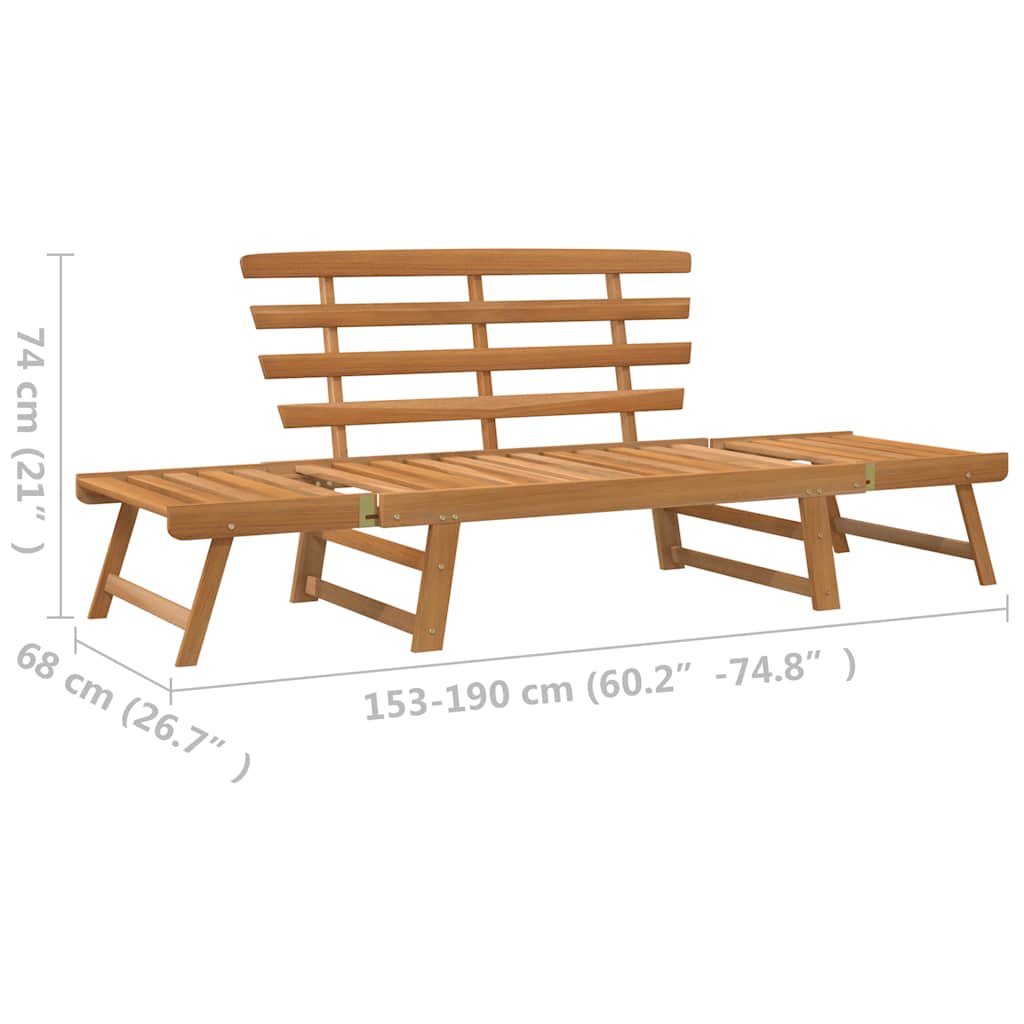 Hagebenk 2-I-2 190 Cm Heltre Akasie