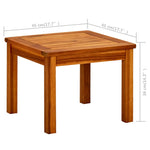 Hagesalongbord 45X45X36 Cm Heltre Akasie