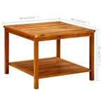 Salongbord 60X60X45 Cm Heltre Akasie