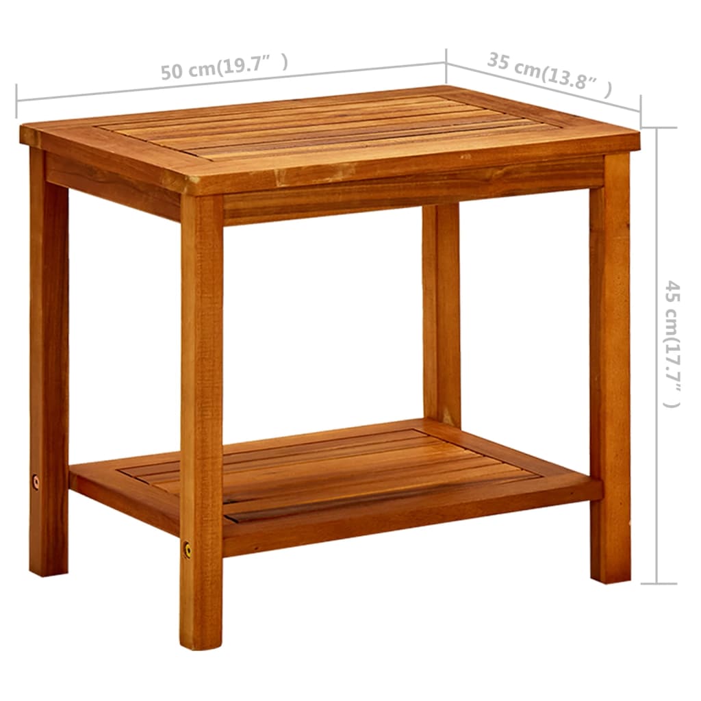 Salongbord 50X35X45 Cm Heltre Akasie