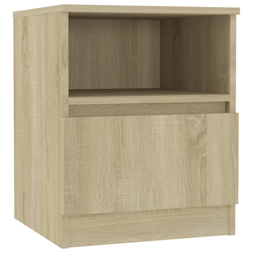Nattbord Sonoma Eik 40X40X50 Cm Konstruert Tre
