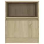 Nattbord Sonoma Eik 40X40X50 Cm Konstruert Tre