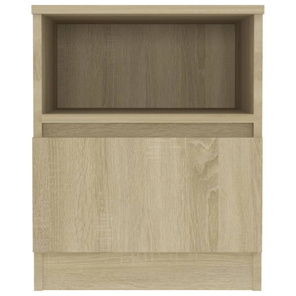 Nattbord Sonoma Eik 40X40X50 Cm Konstruert Tre