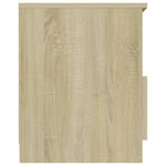 Nattbord Sonoma Eik 40X40X50 Cm Konstruert Tre