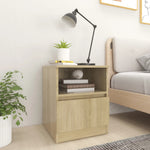 Nattbord Sonoma Eik 40X40X50 Cm Konstruert Tre
