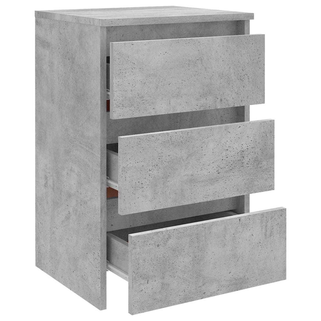 Nattbord Betonggrå 40X35X62,5 Cm Konstruert Tre