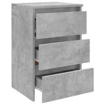 Nattbord Betonggrå 40X35X62,5 Cm Konstruert Tre