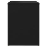 Nattbord Svart 40X30X40 Cm Konstruert Tre