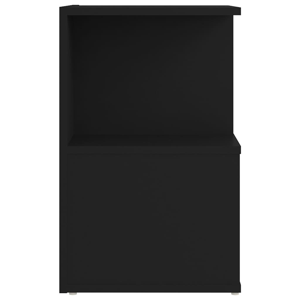 Nattbord 2 Stk Svart 35X35X55 Cm Konstruert Tre