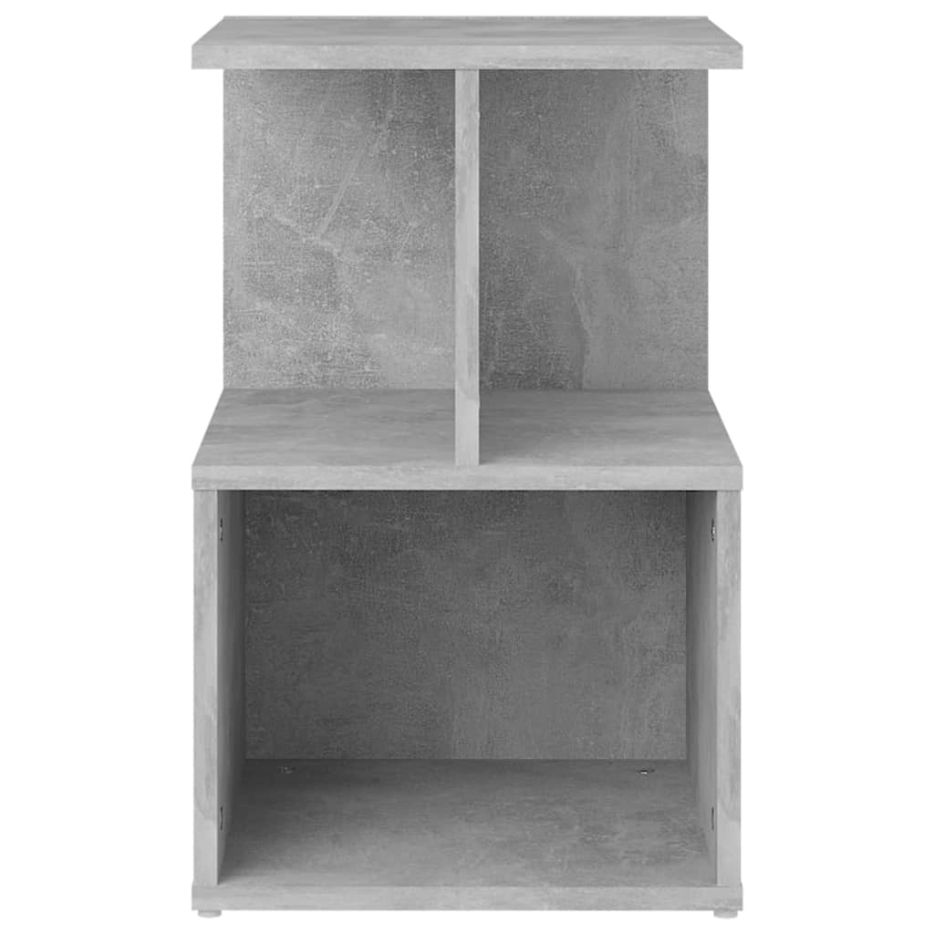 Nattbord 2 Stk Betonggrå 35X35X55 Cm Konstruert Tre