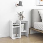 Nattbord 2 Stk Hvit 50X30X51,5 Cm Konstruert Tre