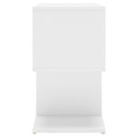 Nattbord 2 Stk Hvit 50X30X51,5 Cm Konstruert Tre