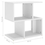 Nattbord 2 Stk Hvit 50X30X51,5 Cm Konstruert Tre