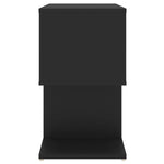 Nattbord 2 Stk Svart 50X30X51,5 Cm Konstruert Tre