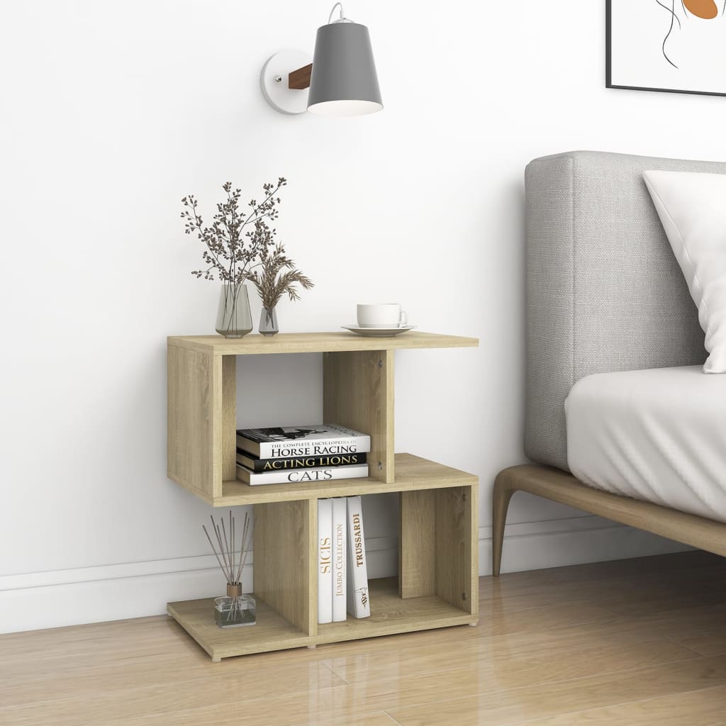 Nattbord Sonoma Eik 50X30X51,5 Cm Konstruert Tre