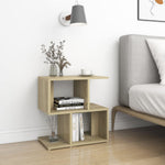 Nattbord 2 Stk Sonoma Eik 50X30X51,5 Cm Konstruert Tre