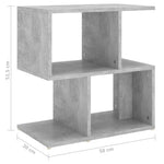Nattbord Betonggrå 50X30X51,5 Cm Konstruert Tre