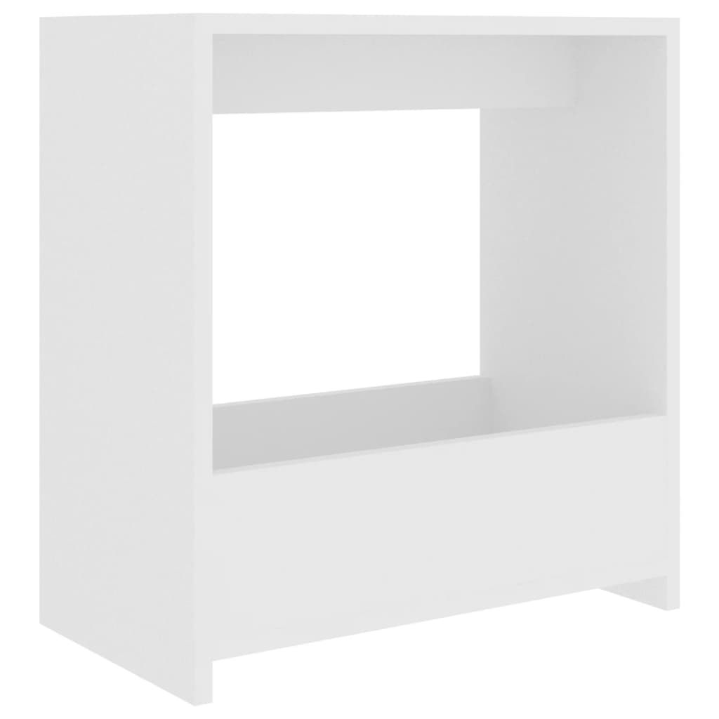 Sidebord Hvit 50X26X50 Cm Konstruert Tre