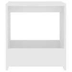 Sidebord Hvit 50X26X50 Cm Konstruert Tre