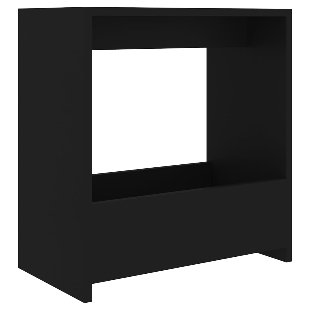 Sidebord Svart 50X26X50 Cm Konstruert Tre