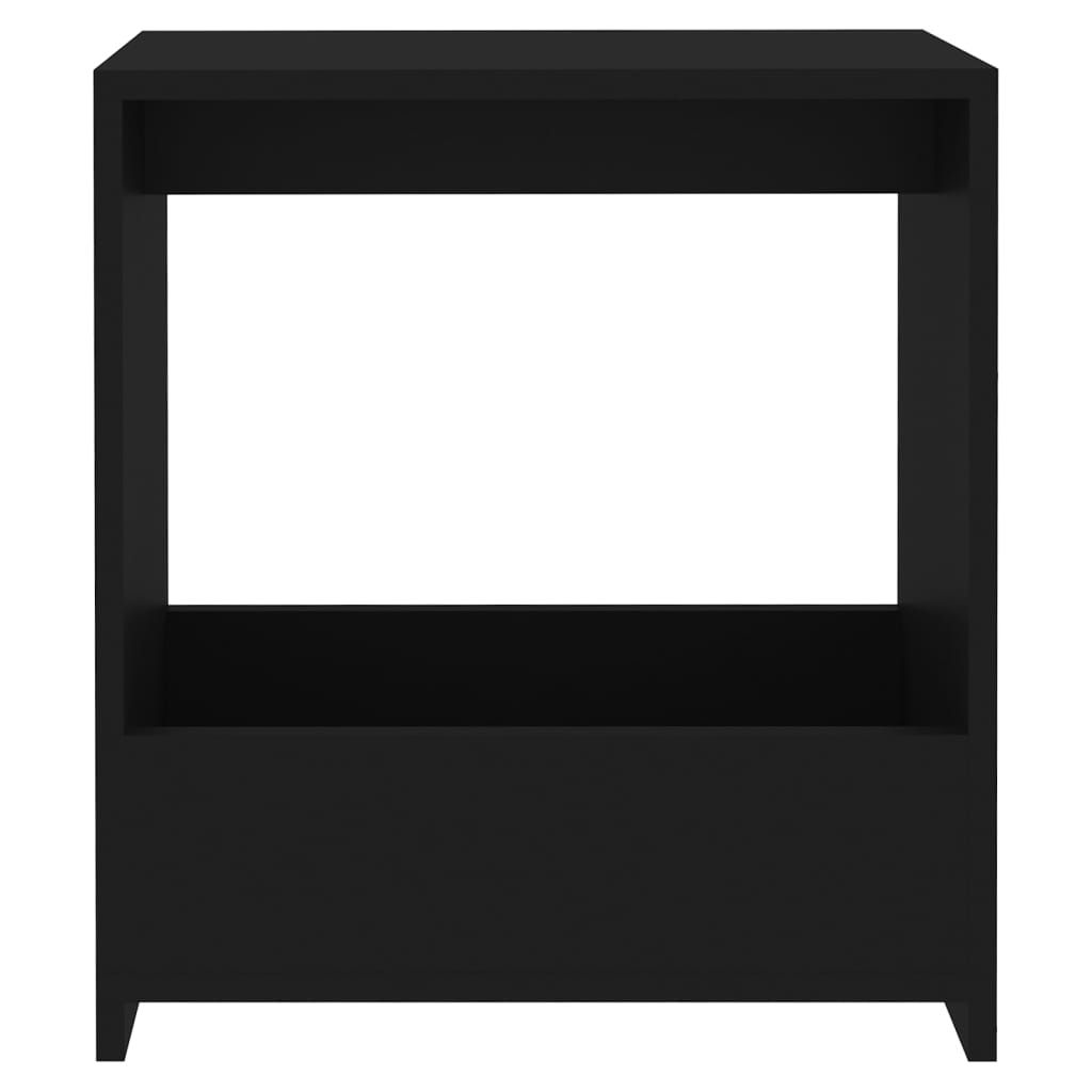 Sidebord Svart 50X26X50 Cm Konstruert Tre