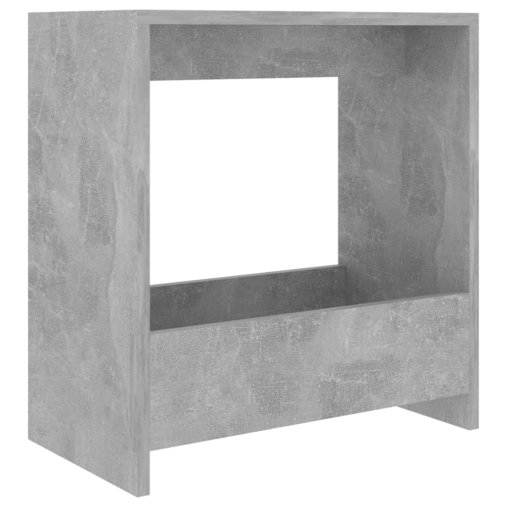 Sidebord Betonggrå 50X26X50 Cm Konstruert Tre
