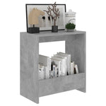 Sidebord Betonggrå 50X26X50 Cm Konstruert Tre