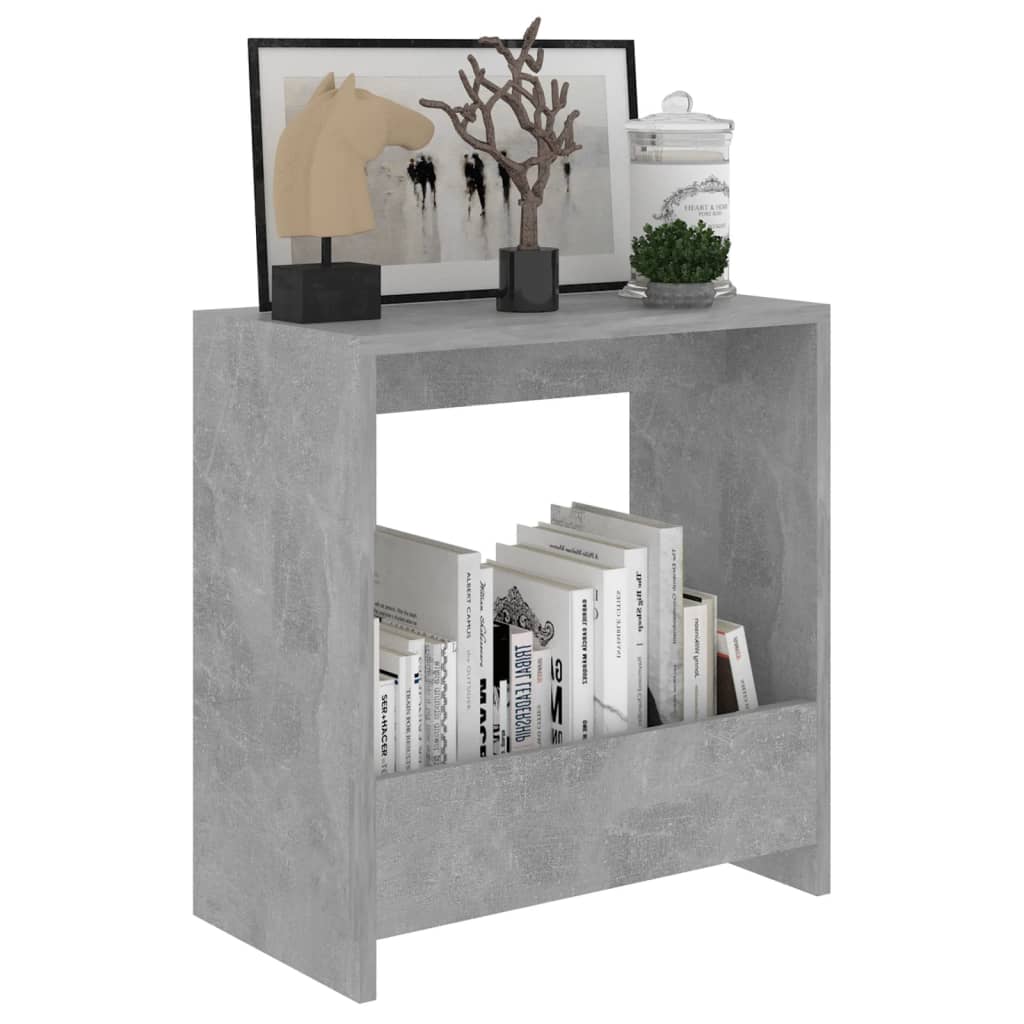 Sidebord Betonggrå 50X26X50 Cm Konstruert Tre