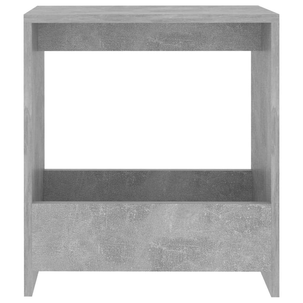 Sidebord Betonggrå 50X26X50 Cm Konstruert Tre