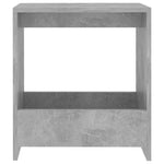 Sidebord Betonggrå 50X26X50 Cm Konstruert Tre