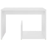 Sidebord Hvit 59X36X38 Cm Konstruert Tre