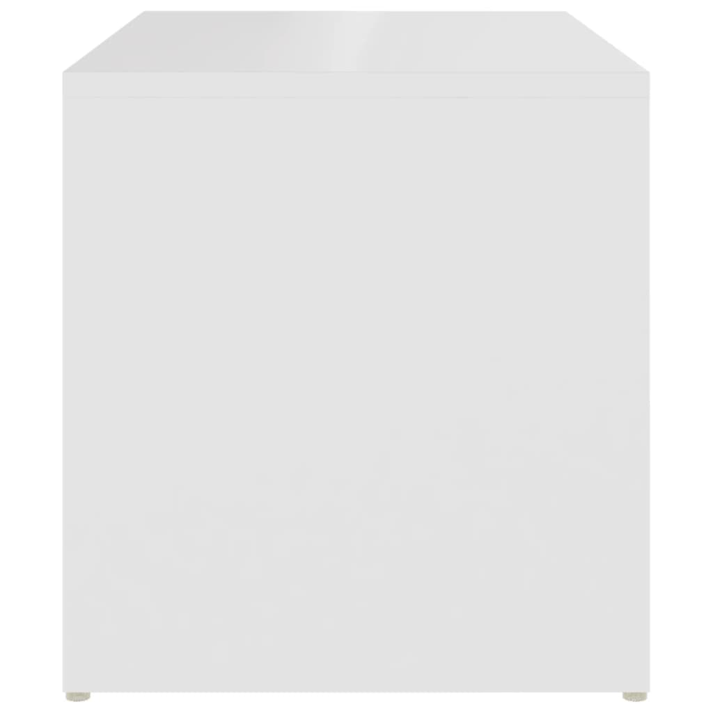 Sidebord Hvit 59X36X38 Cm Konstruert Tre