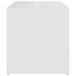 Sidebord Hvit 59X36X38 Cm Konstruert Tre