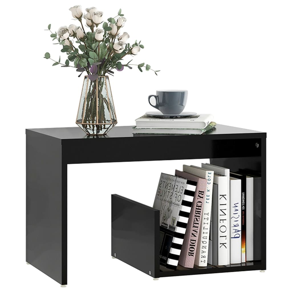 Sidebord Svart 59X36X38 Cm Konstruert Tre