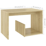 Sidebord Sonoma Eik 59X36X38 Cm Konstruert Tre