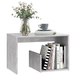 Sidebord Betonggrå 59X36X38 Cm Konstruert Tre