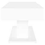 Salongbord Hvit 96X50X45 Cm Konstruert Tre