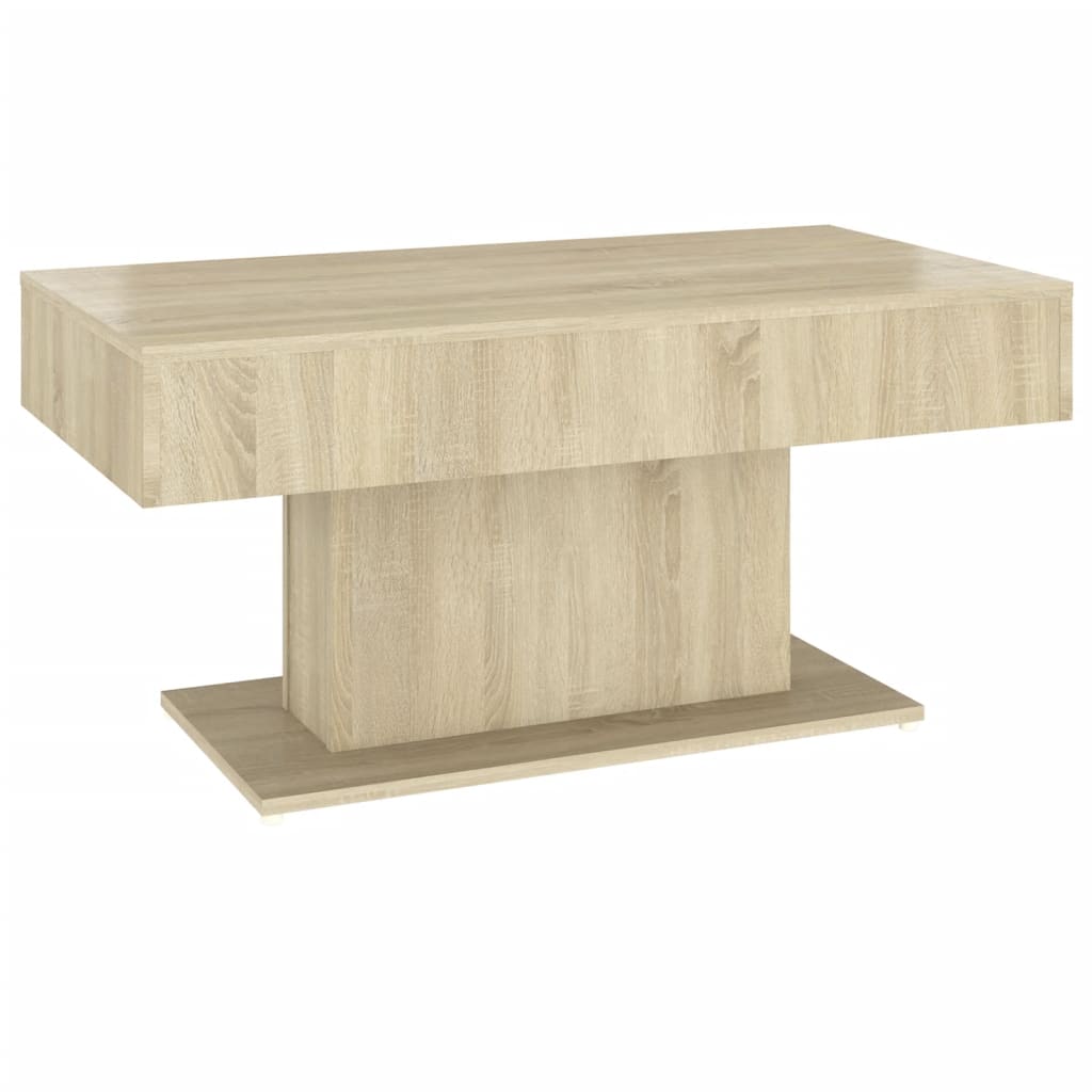 Salongbord Røkt Eik 96X50X45 Cm Konstruert Tre