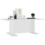 Salongbord Hvit 103,5X60X40 Cm Konstruert Tre