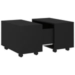 Salongbord Svart 60X60X38 Cm Konstruert Tre