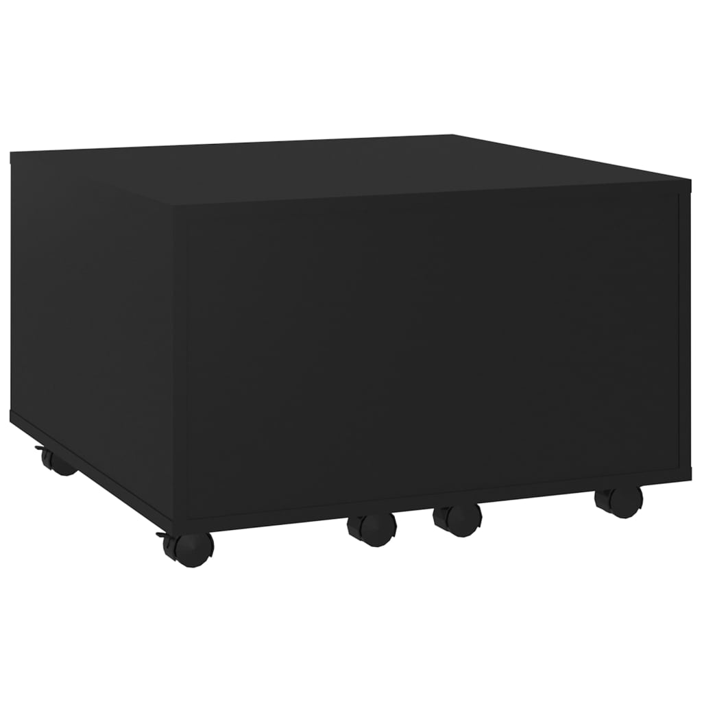Salongbord Svart 60X60X38 Cm Konstruert Tre