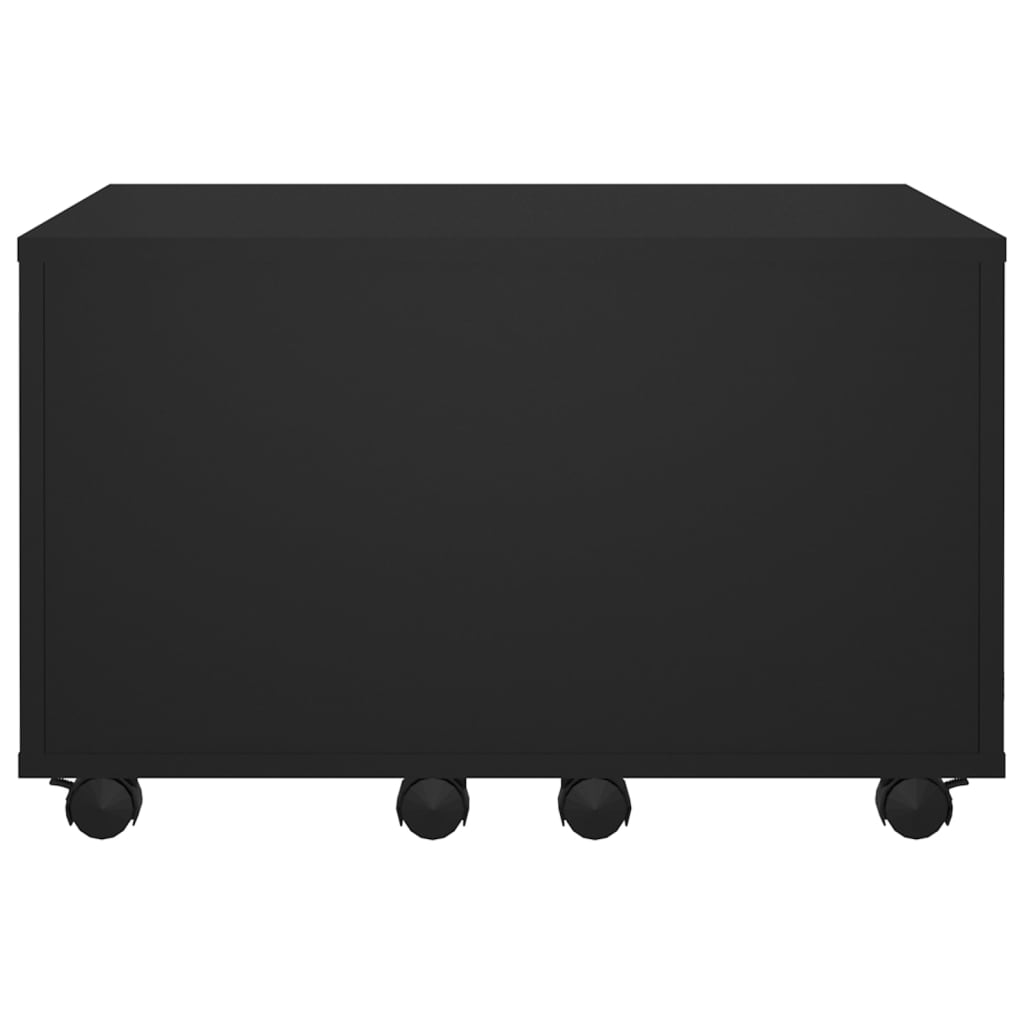 Salongbord Svart 60X60X38 Cm Konstruert Tre