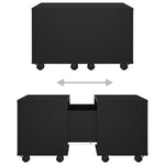 Salongbord Svart 60X60X38 Cm Konstruert Tre